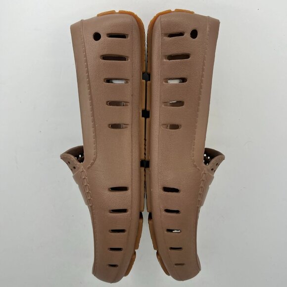 Floaters Mens Brown Casual Rubber Loafer Shoes Slip On Waterproof Low Top Size 9 - Picture 6 of 9